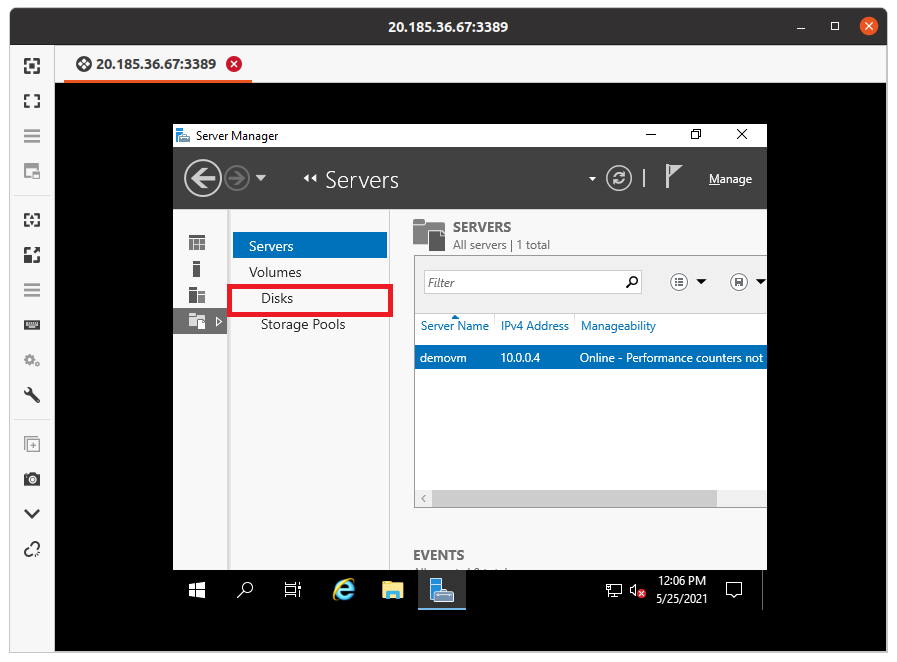 Adding Data Disk To Azure Virtual Machine